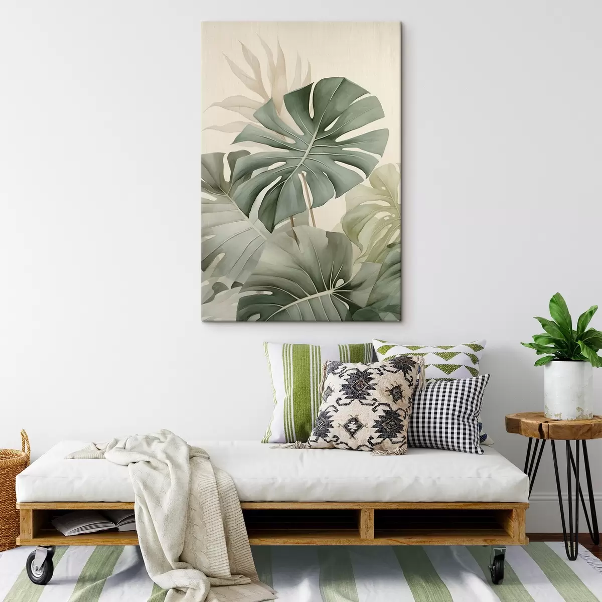 Fototapete Großes Monstera-Blatt s45616