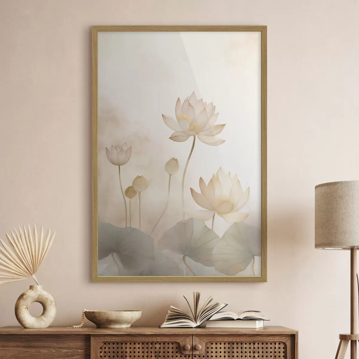 Poster Leichte Lotusblumen f45612