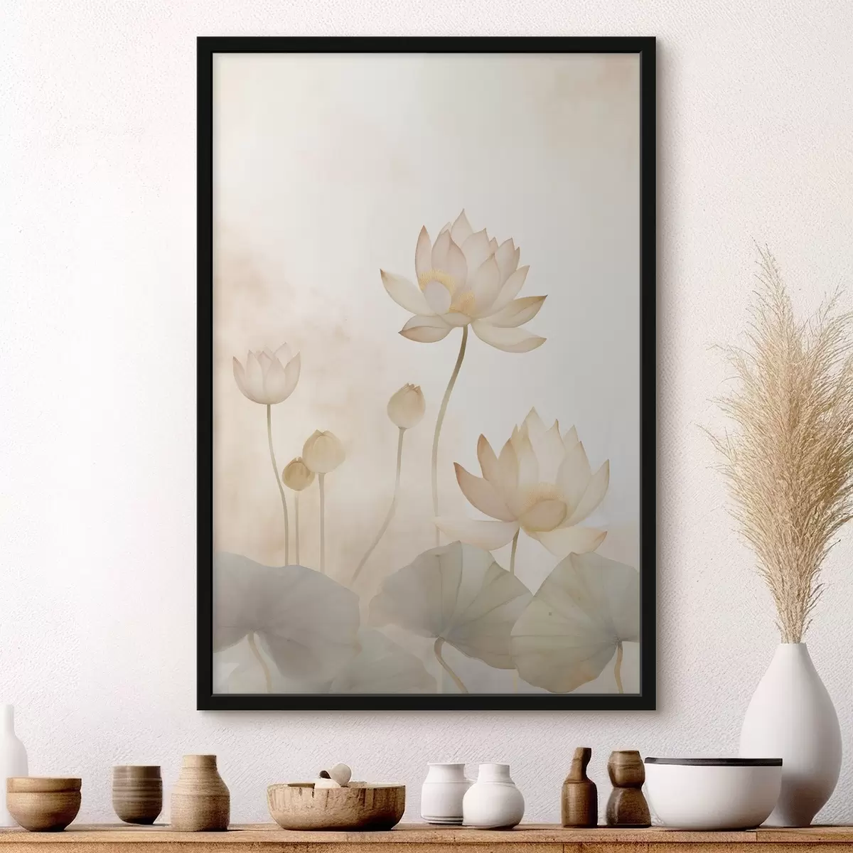 Poster Leichte Lotusblumen f45612