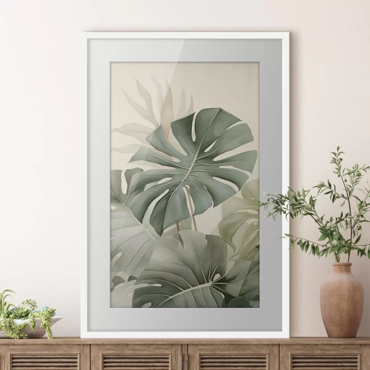 Poster Großes Monstera-Blatt f45616