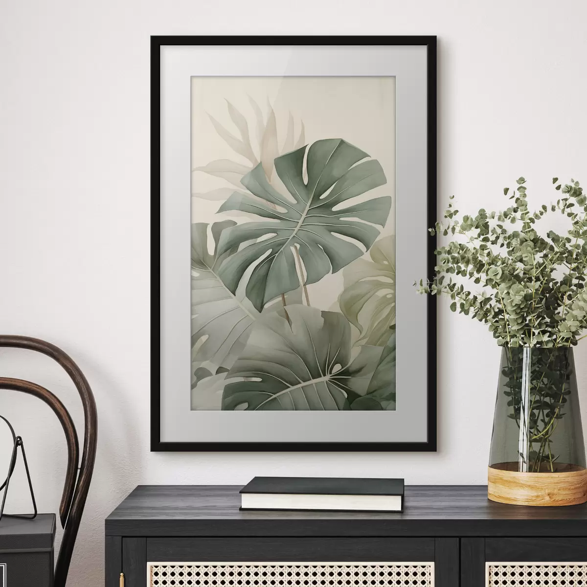 Poster Großes Monstera-Blatt f45616