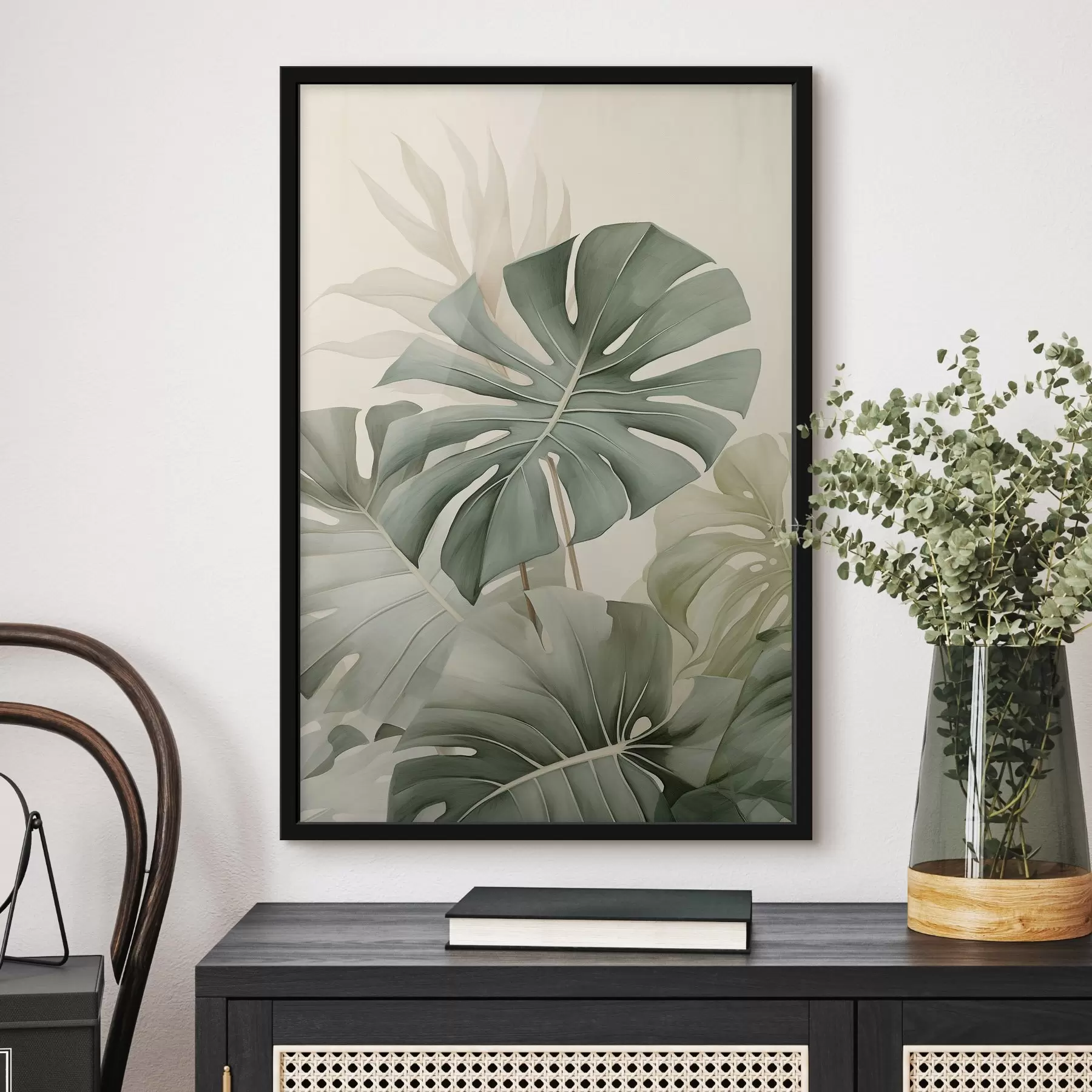 Fototapete Großes Monstera-Blatt f45616