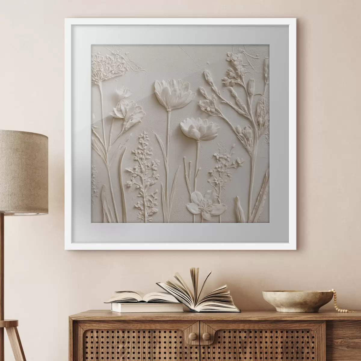 Poster Weißer Garten f45535