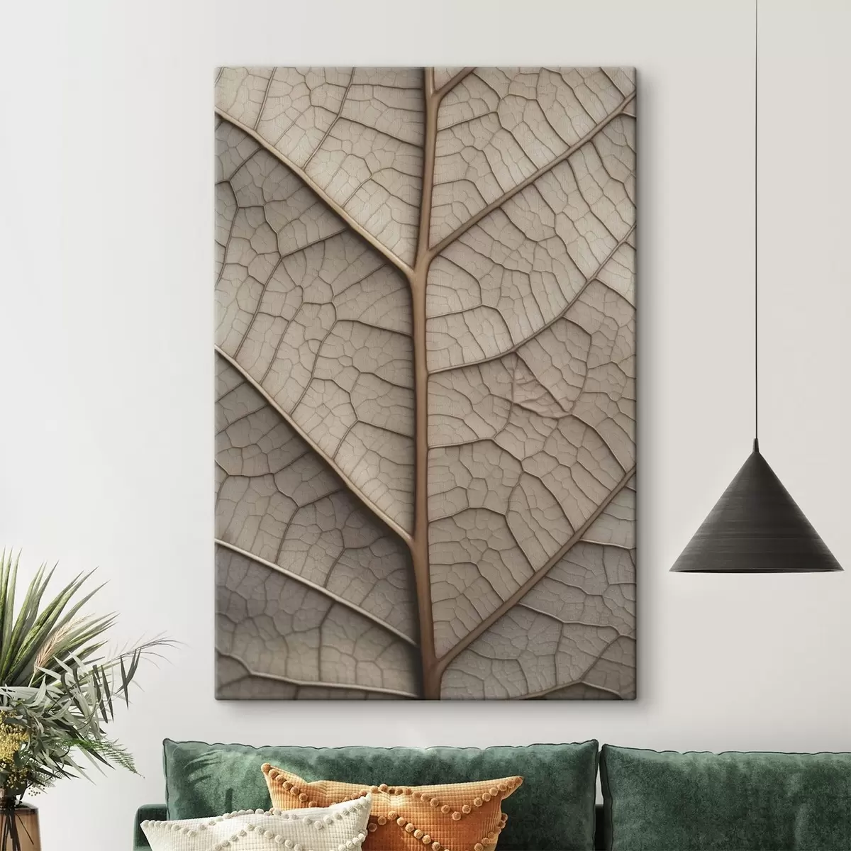 Fototapete Trockenes Blatt mit Adern s45604