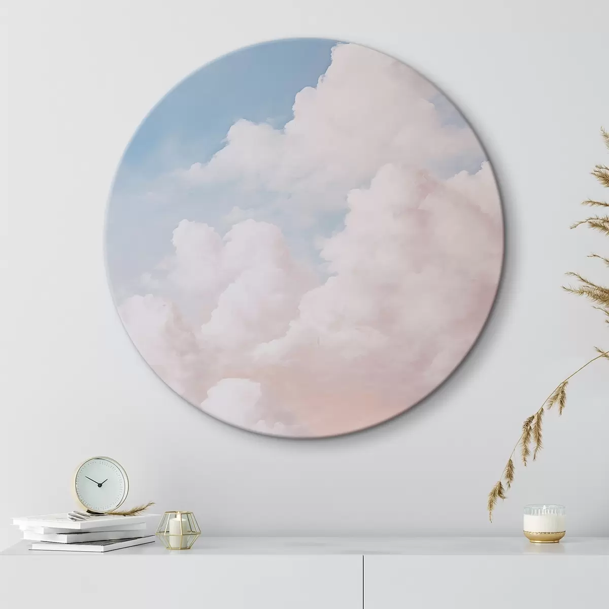 Runde Wandbilder Wolken r45606