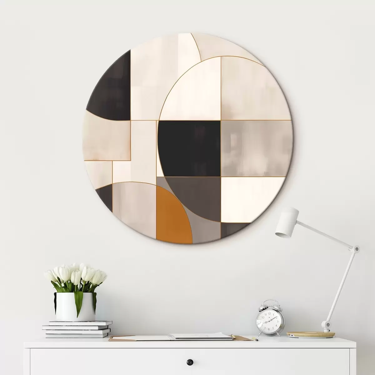 Runde Wandbilder Geometrische Abstraktion r45584