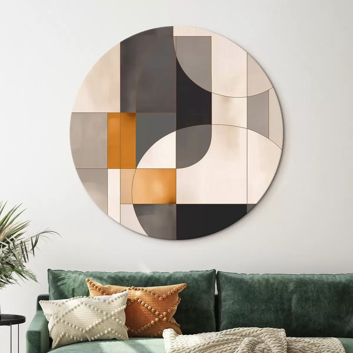 Runde Wandbilder Geometrische Abstraktion r45585