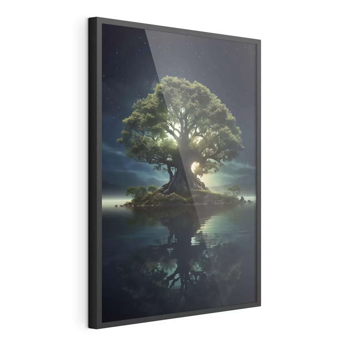 Poster Riesiger Baum bei Nacht f45510