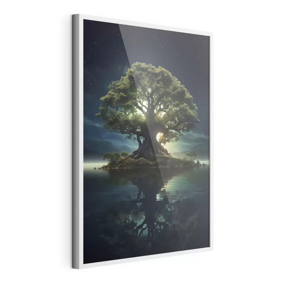 Poster Riesiger Baum bei Nacht f45510