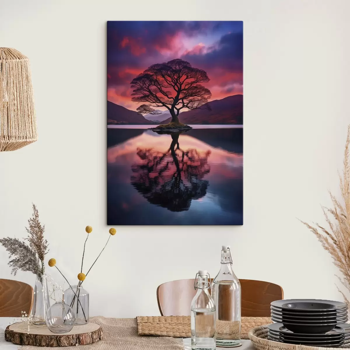 Fototapete Wassertropfen fallen mit Lichtreflexen s45504
