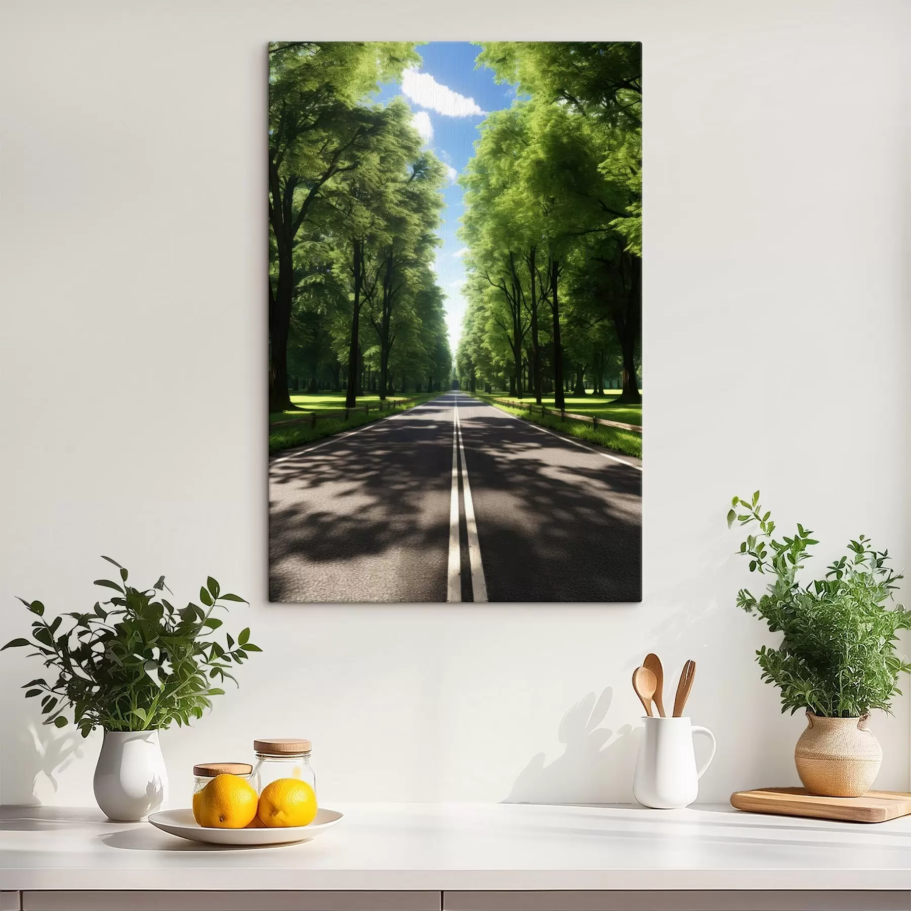 Fototapete Straße in der Ferne s45505
