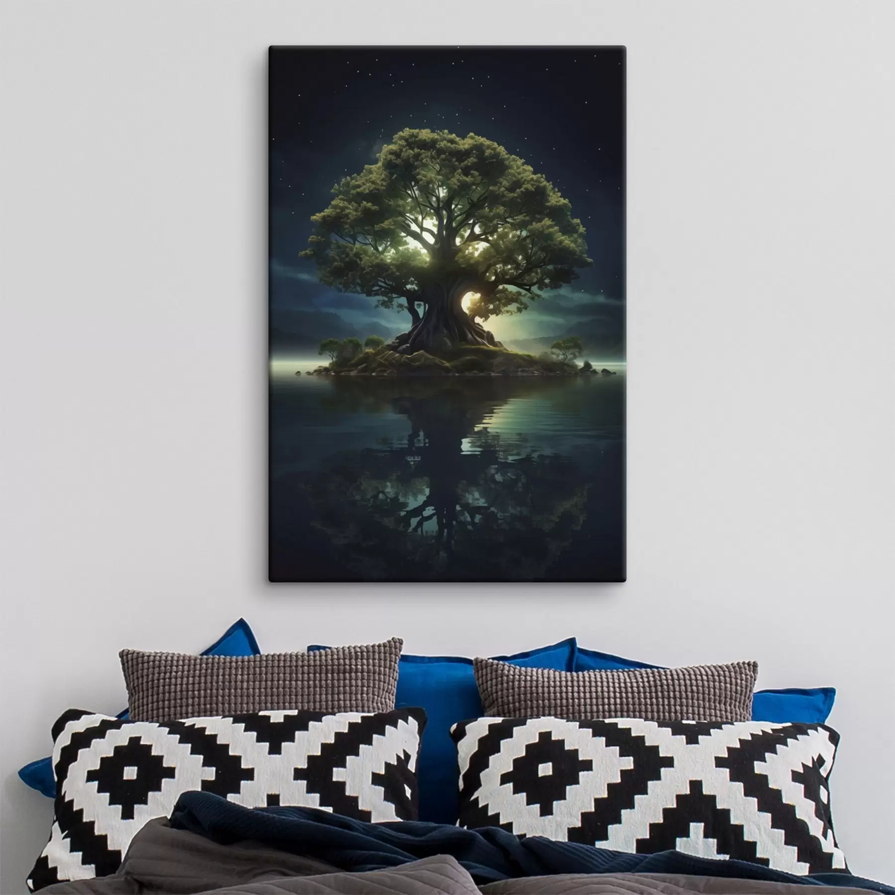 Fototapete Riesiger Baum bei Nacht s45510