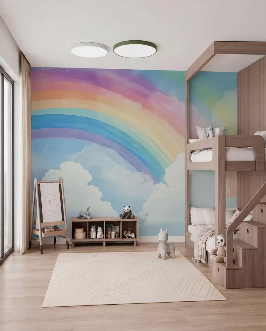Fototapete Regenbogen am Himmel w04487