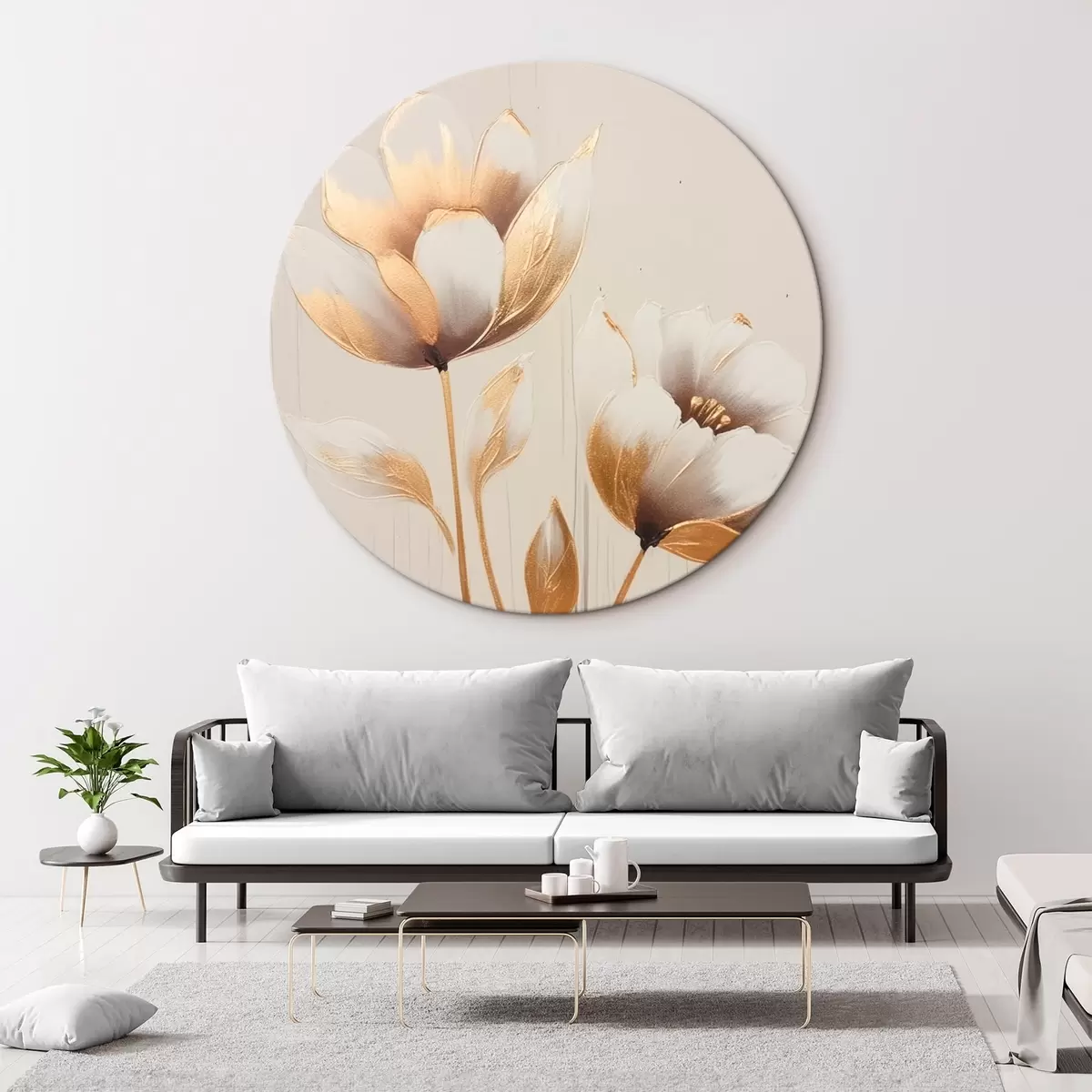 Runde Wandbilder Lily r45630