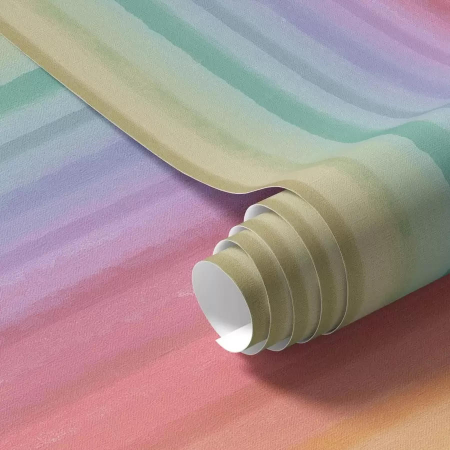 Fototapete Regenbogenstreifen mit ausdrucksstarken Farbakzenten a00553