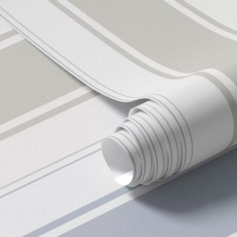 Fototapete Graue und blaue breite Streifen auf weißem Hintergrund a00558