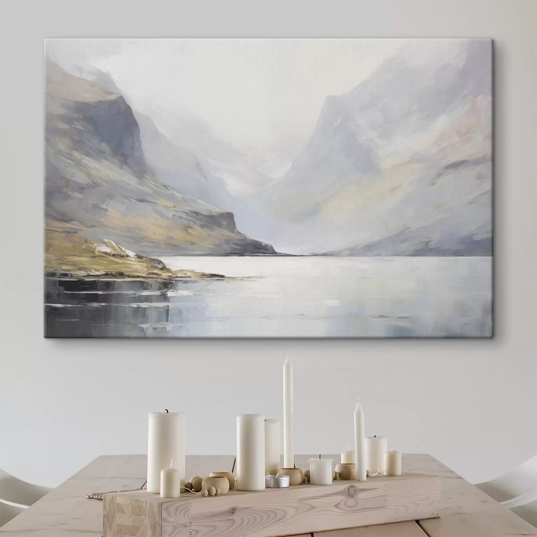 Fototapete Bucht in der Nähe der Berge s45687