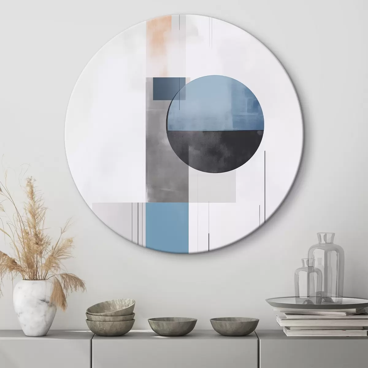 Runde Wandbilder Geometrische Abstraktion r45680