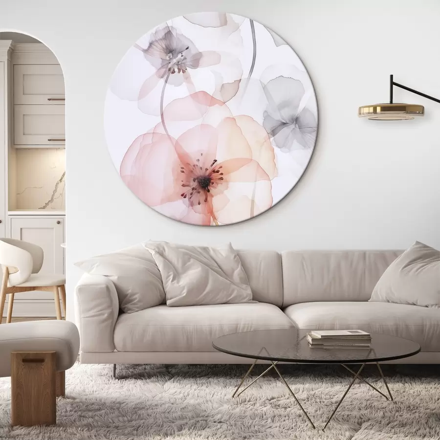 Fototapete Blumen Nachahmung von Aquarell r45681