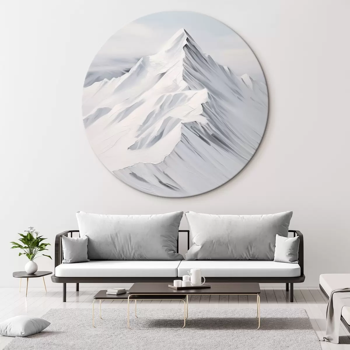 Runde Wandbilder Berg r45683