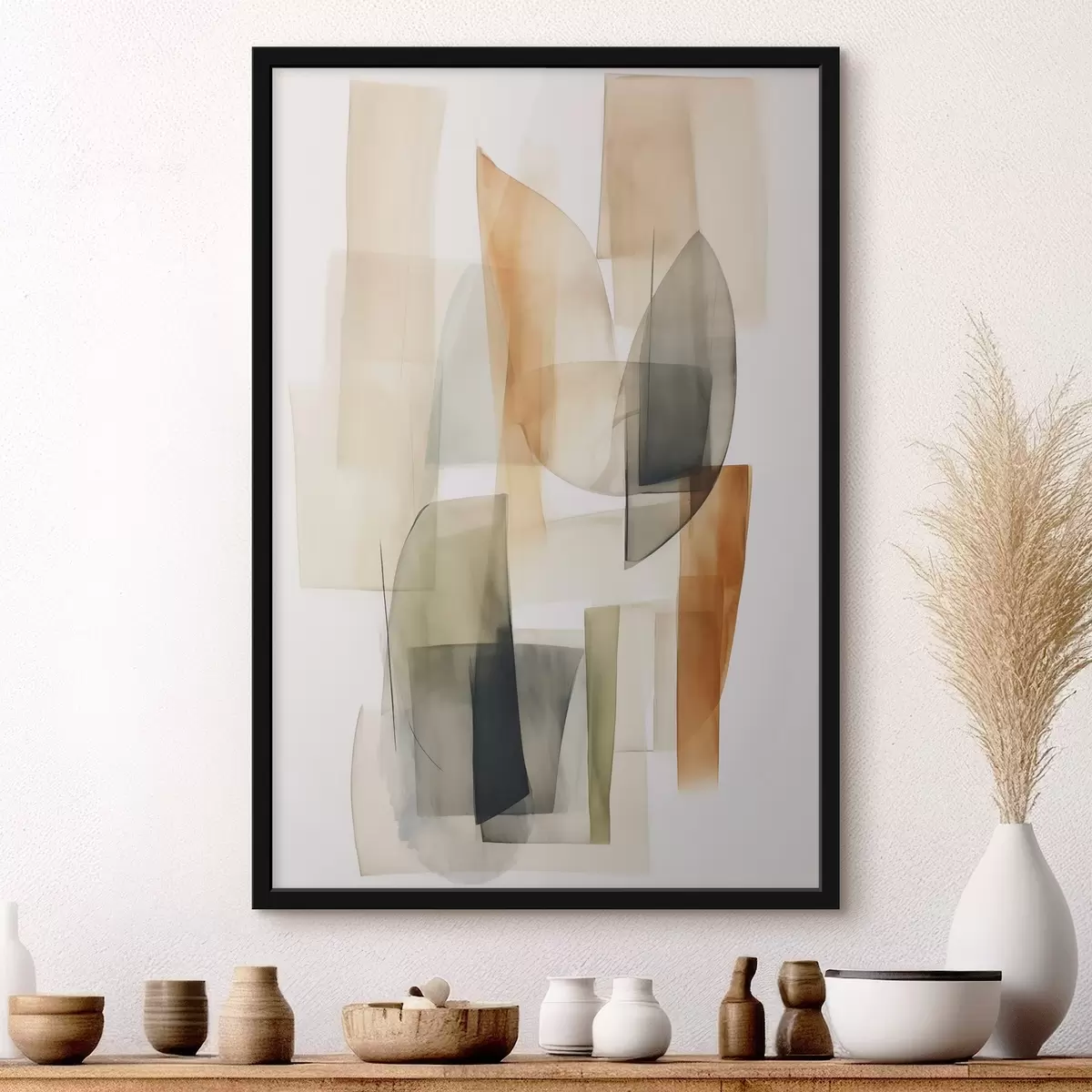 Poster Abstraktion Flecken Nachahmung Aquarell f45669
