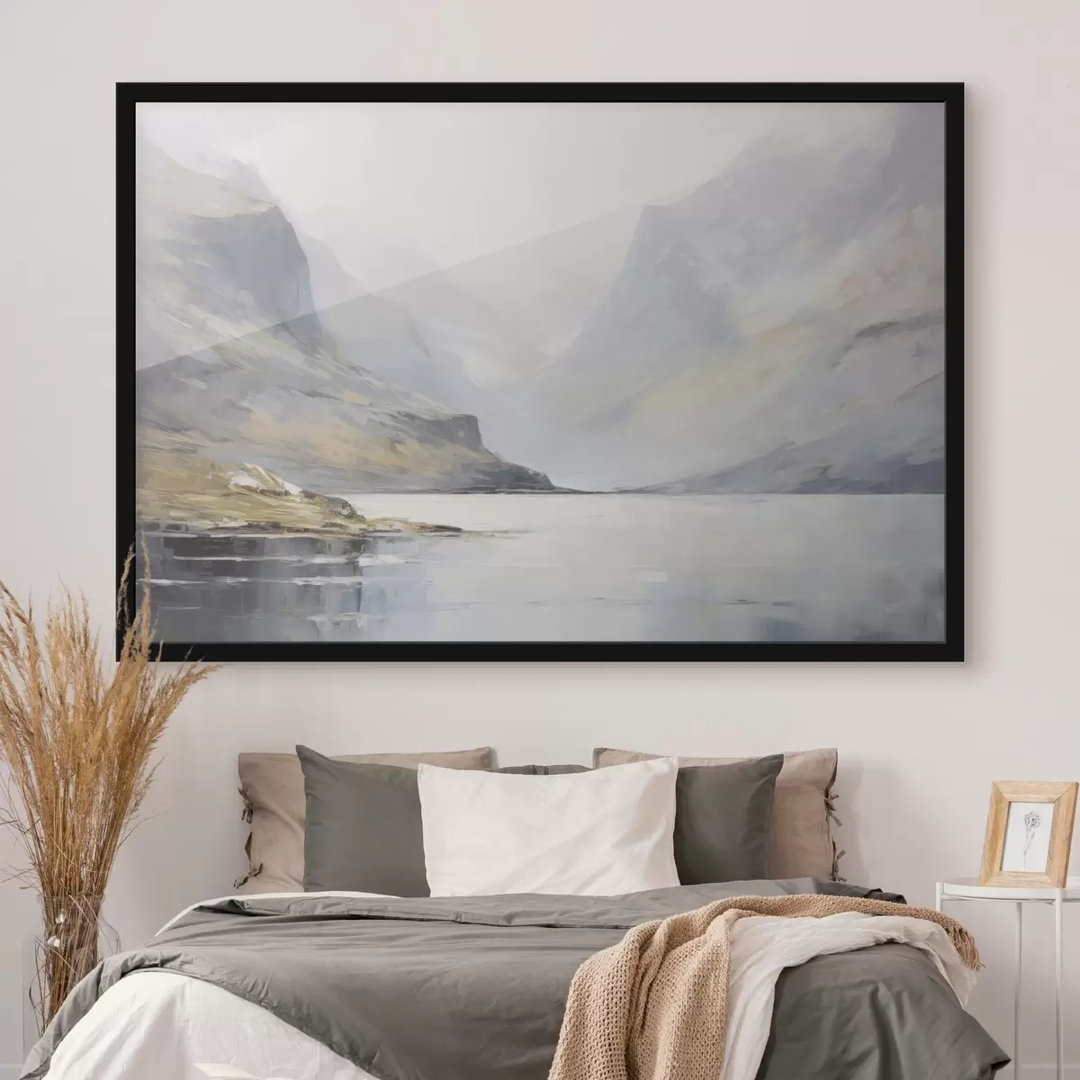 Poster Bucht in der Nähe der Berge f45687