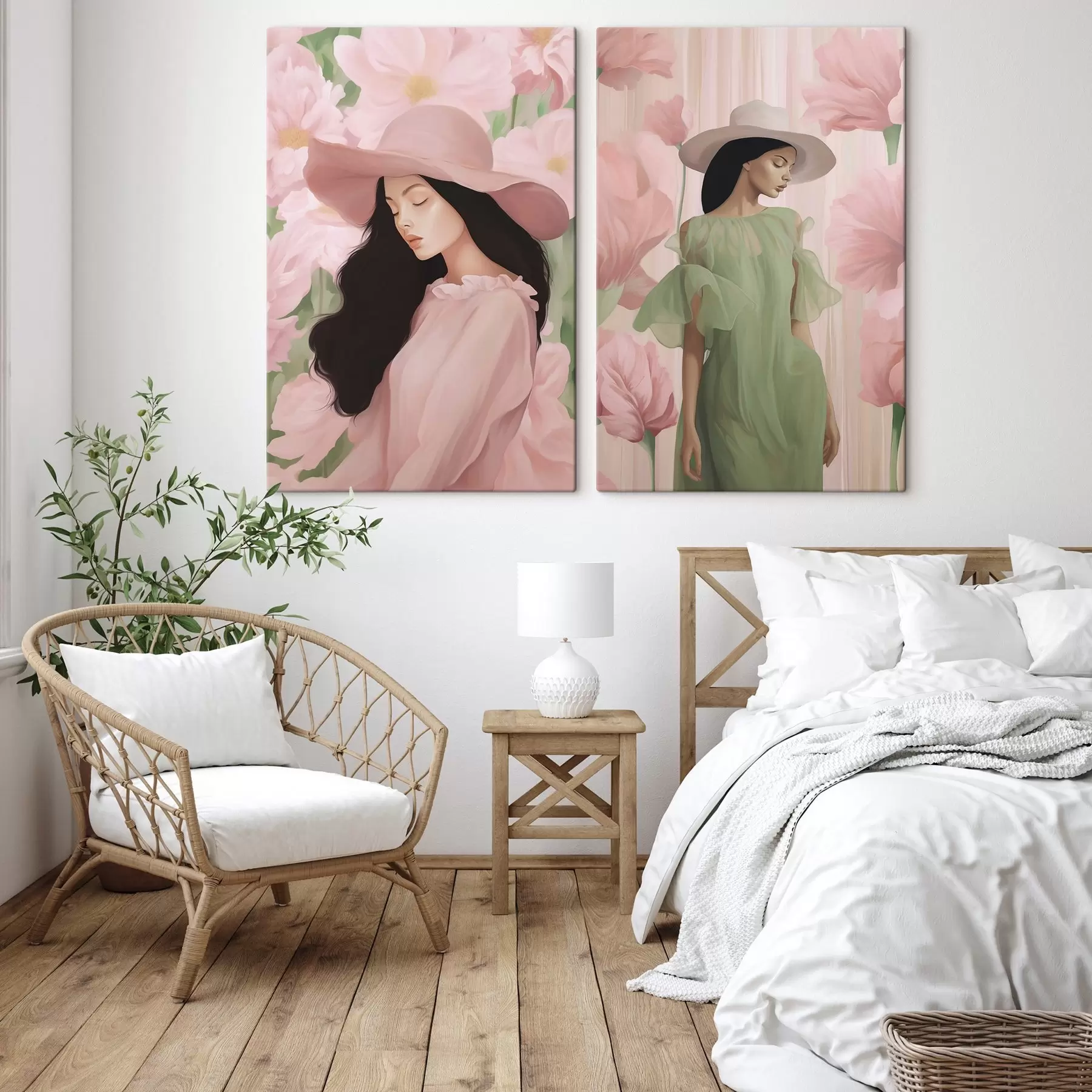 Fototapete Mädchen mit Hut m00678 Fototapete Mädchen mit Hut m00678