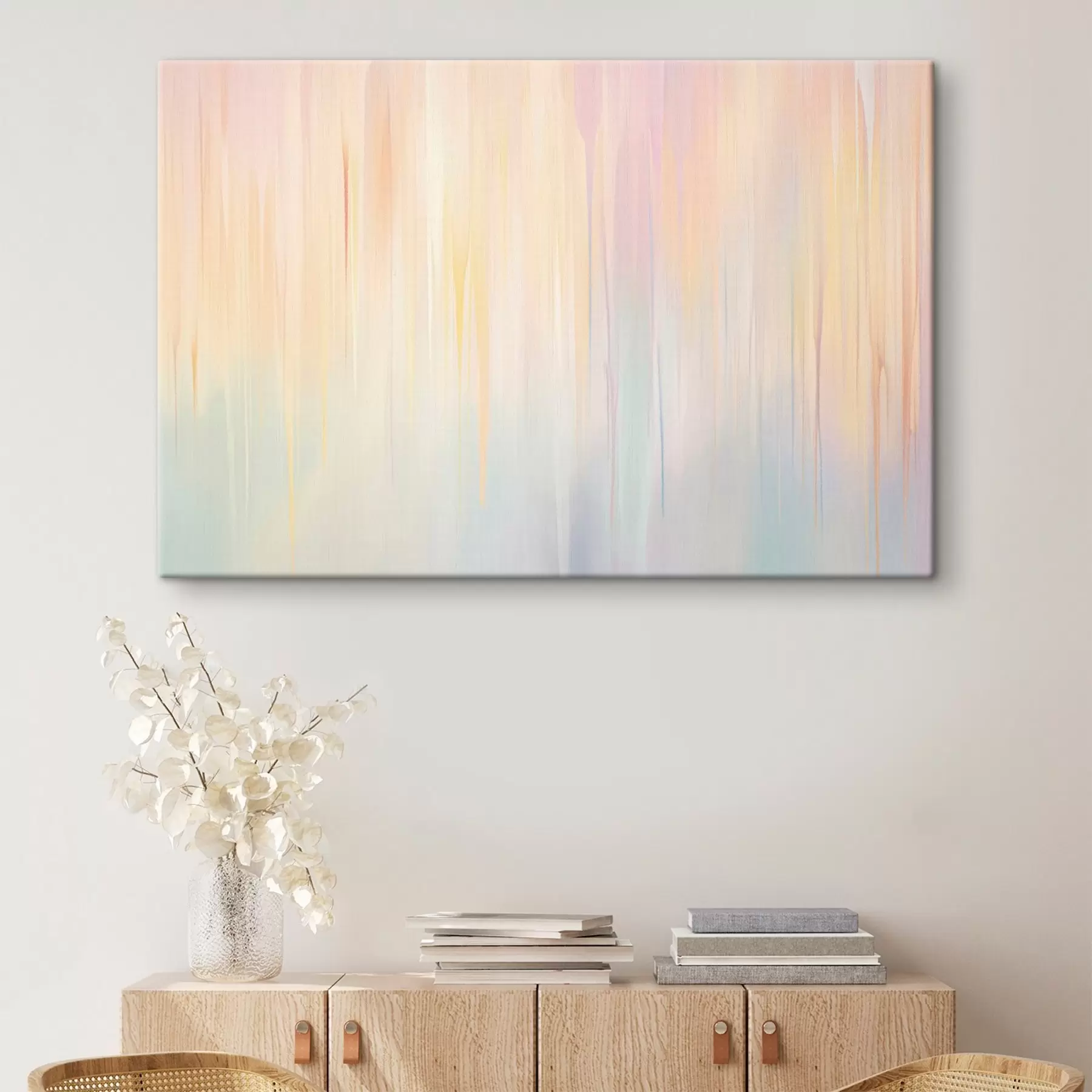 Fototapete Abstrakte vertikale Streifen in Pastelltönen s45508
