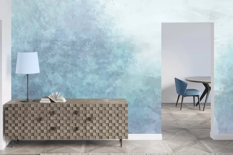 Fototapete  Nachahmung von Blättern an einer Betonwand w04468v1