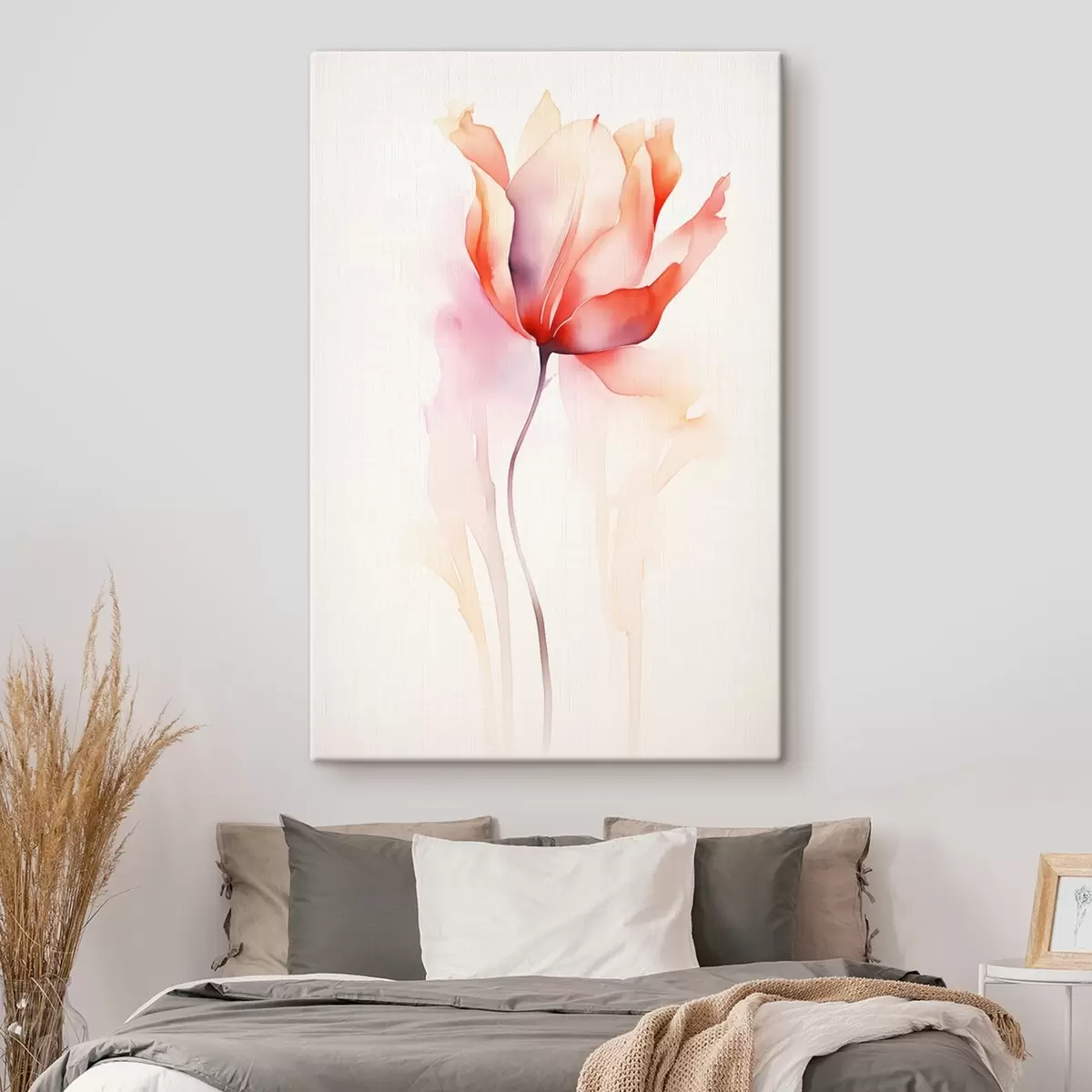 Fototapete Floraler Minimalismus im Aquarellstil s45637