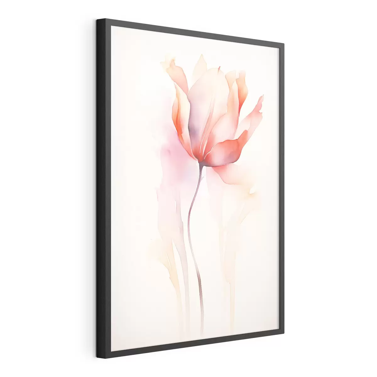 Poster Floraler Minimalismus im Aquarellstil f45637