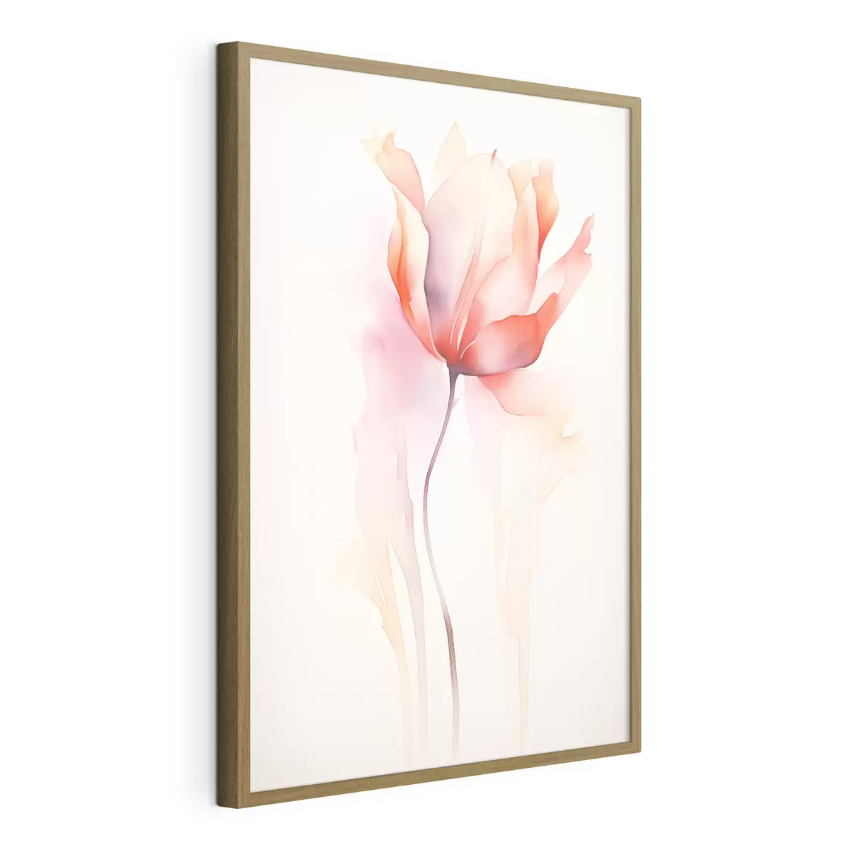 Poster Floraler Minimalismus im Aquarellstil f45637