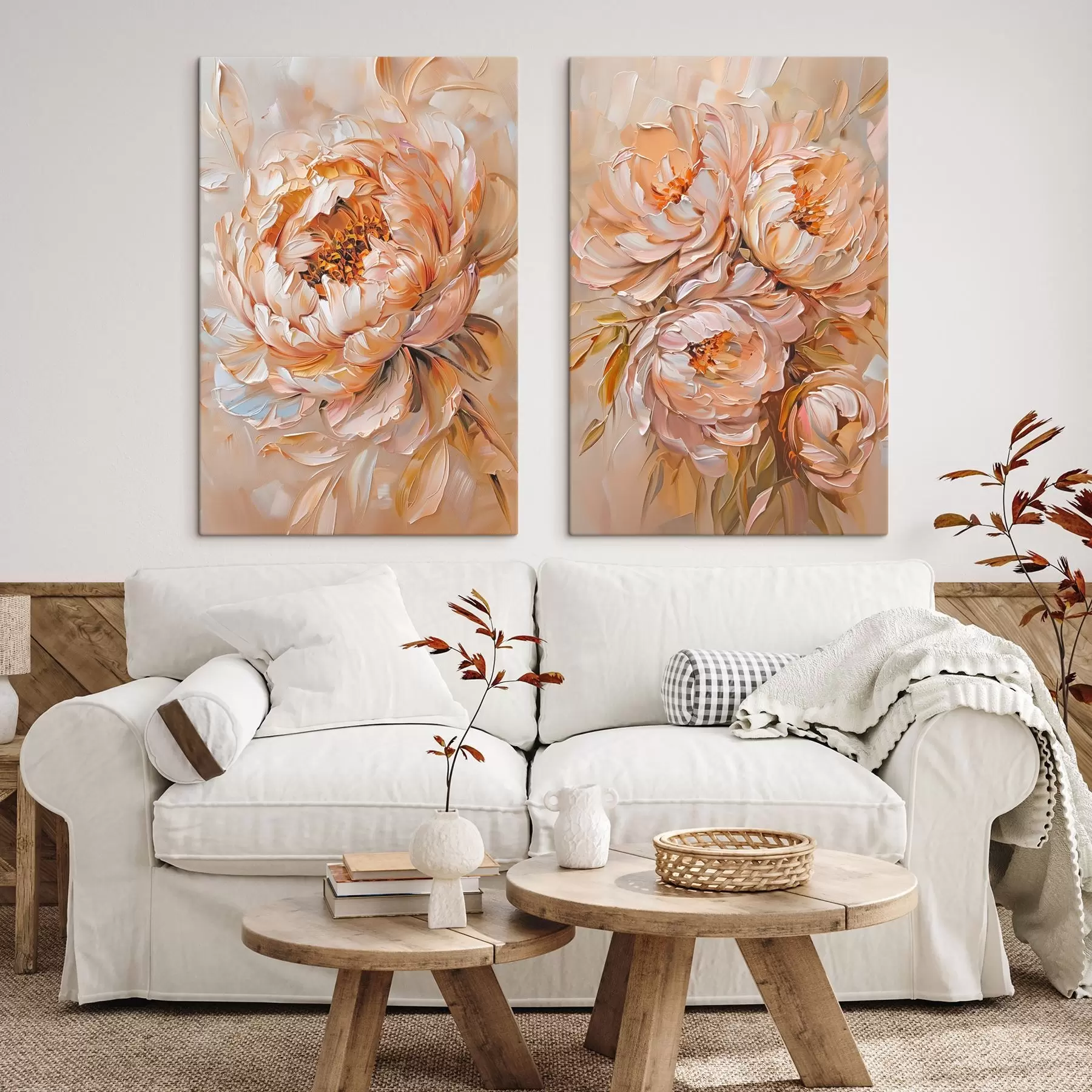 Fototapete Zarte abstrakte Pfingstrosen m00673