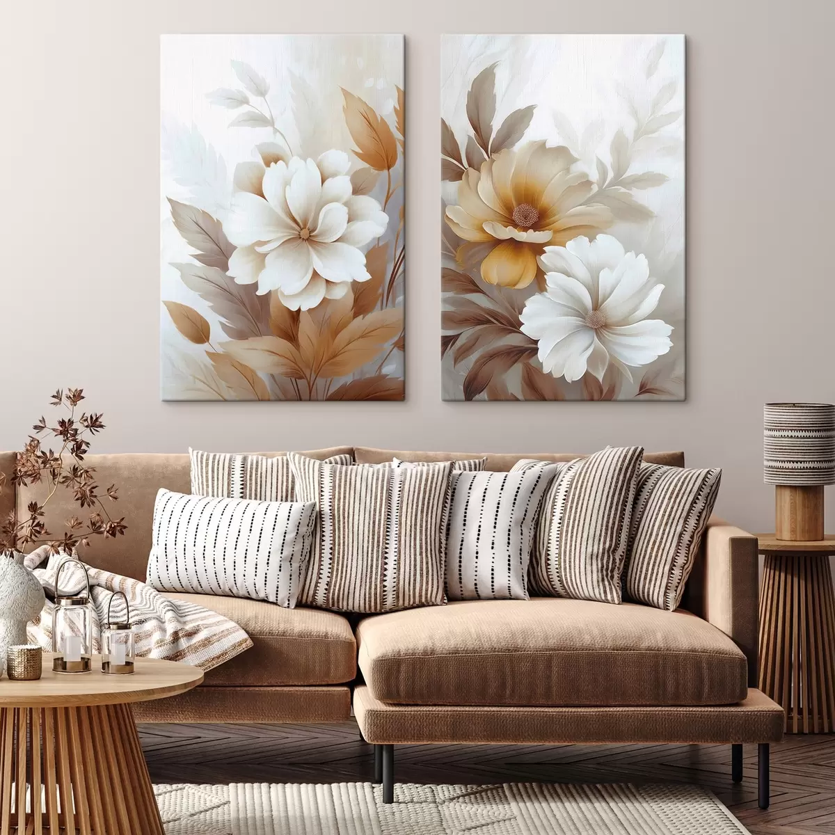 Fototapete Blumen mit Blättern m00712