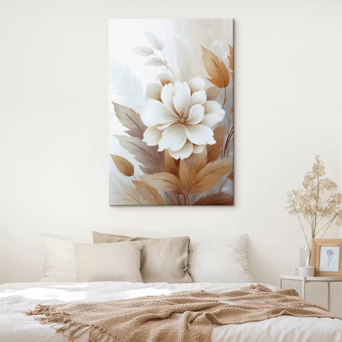 Fototapete Eine Blume mit Blättern s45744