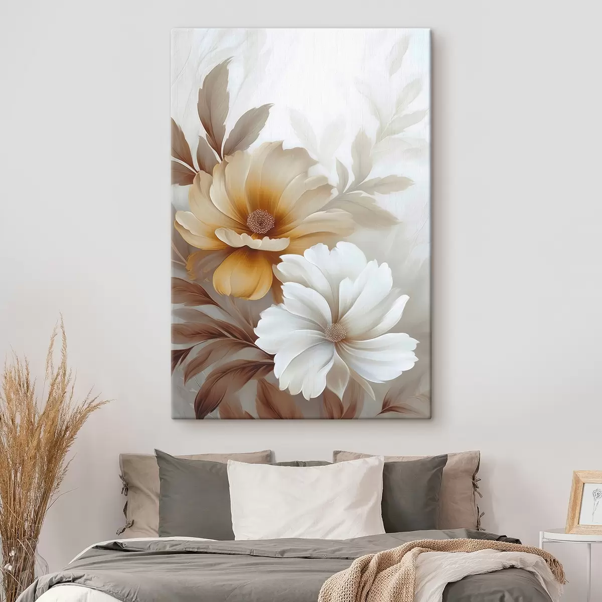 Fototapete Blumen mit Blättern s45745