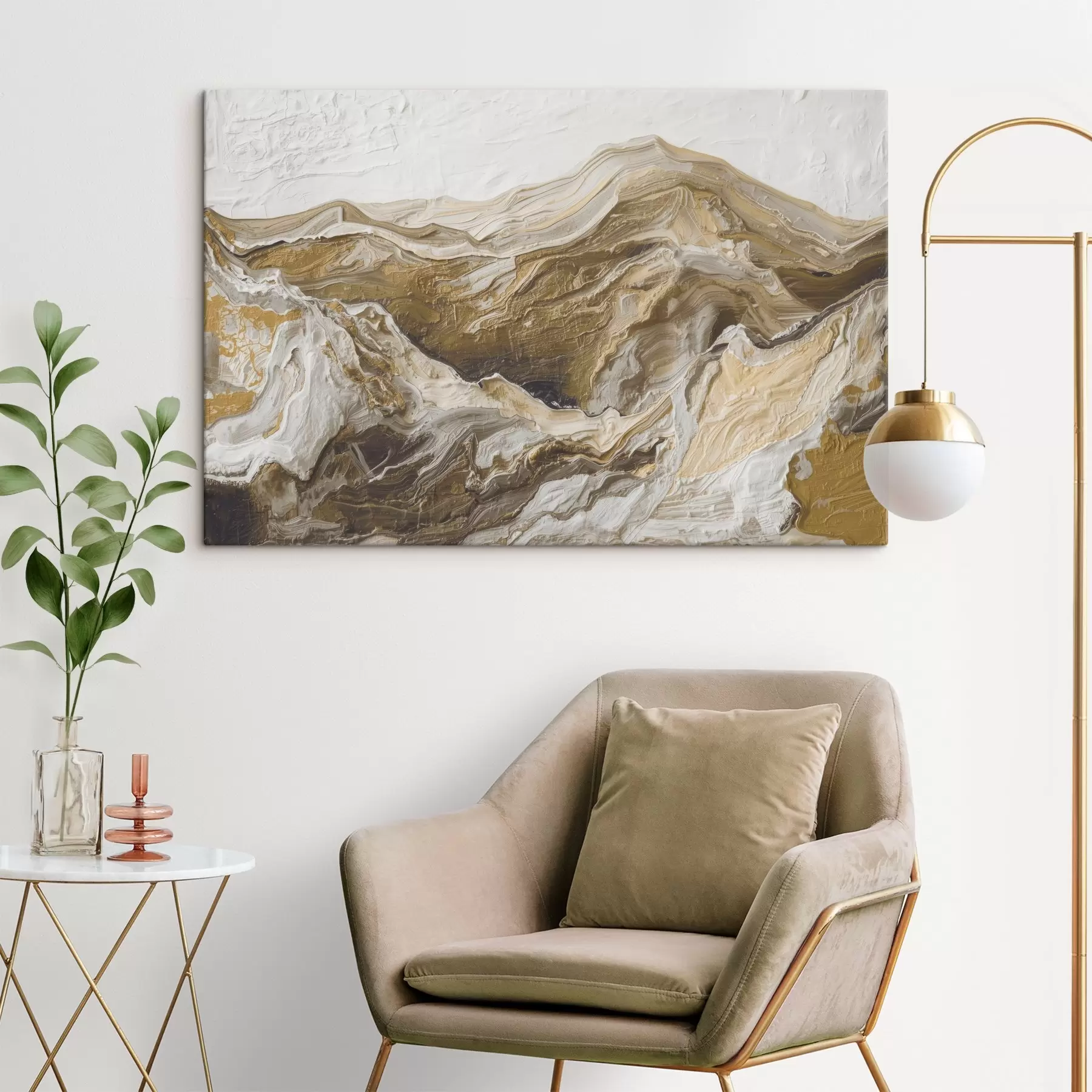 Fototapete Abstrakte Berglandschaft s45750