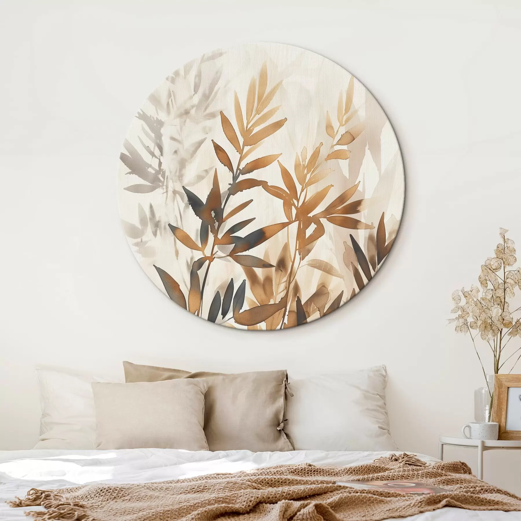 Fototapete Zarte Zweige mit Blättern r45752