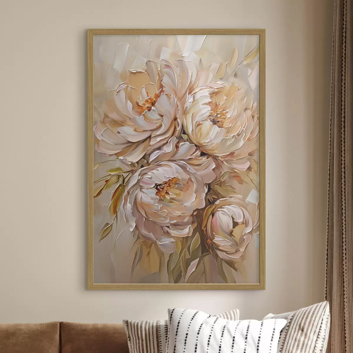 Poster Zarte abstrakte Pfingstrosen f45592