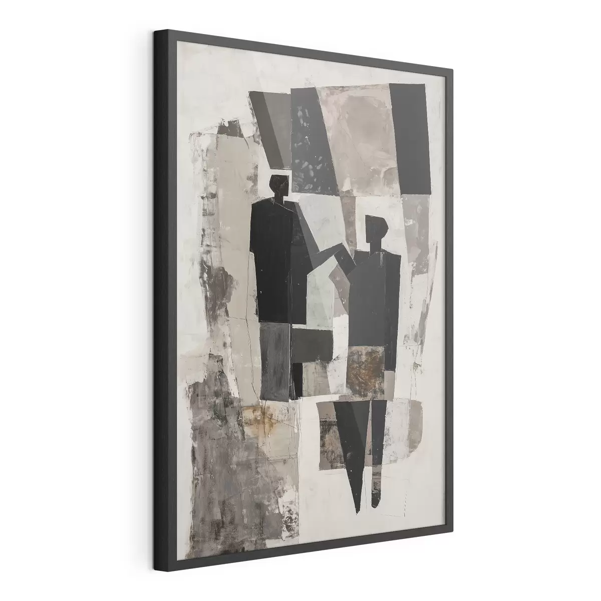 Poster Abstrakte Figuren eines Paares f45776
