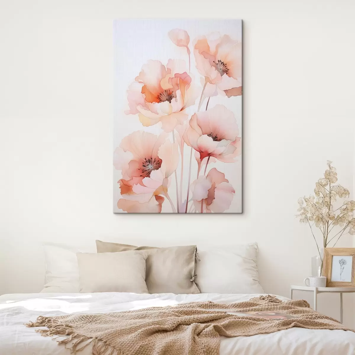 Fototapete Mohnblumen-Imitation Aquarell s45760