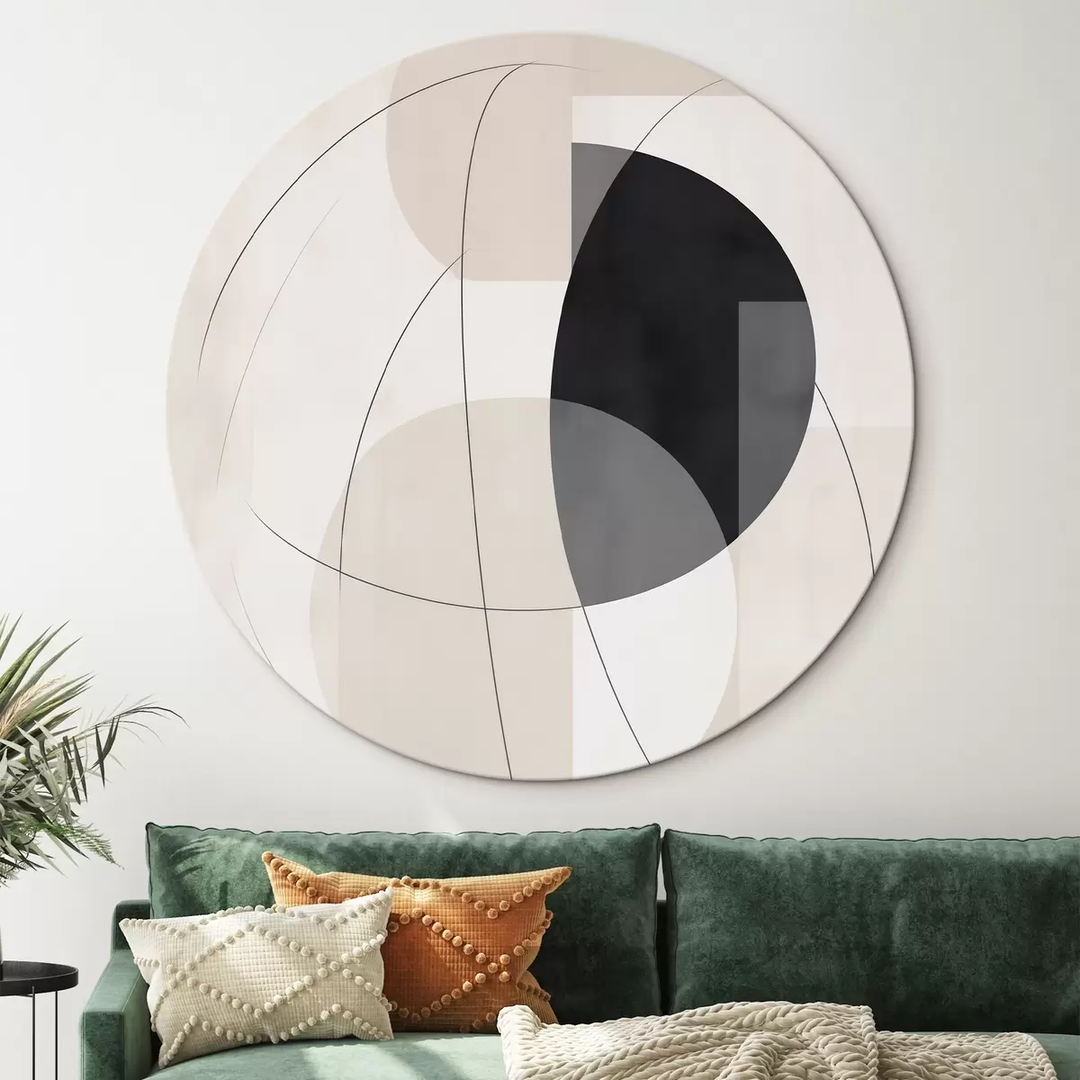 Runde Wandbilder Geometrische Abstraktion r45767