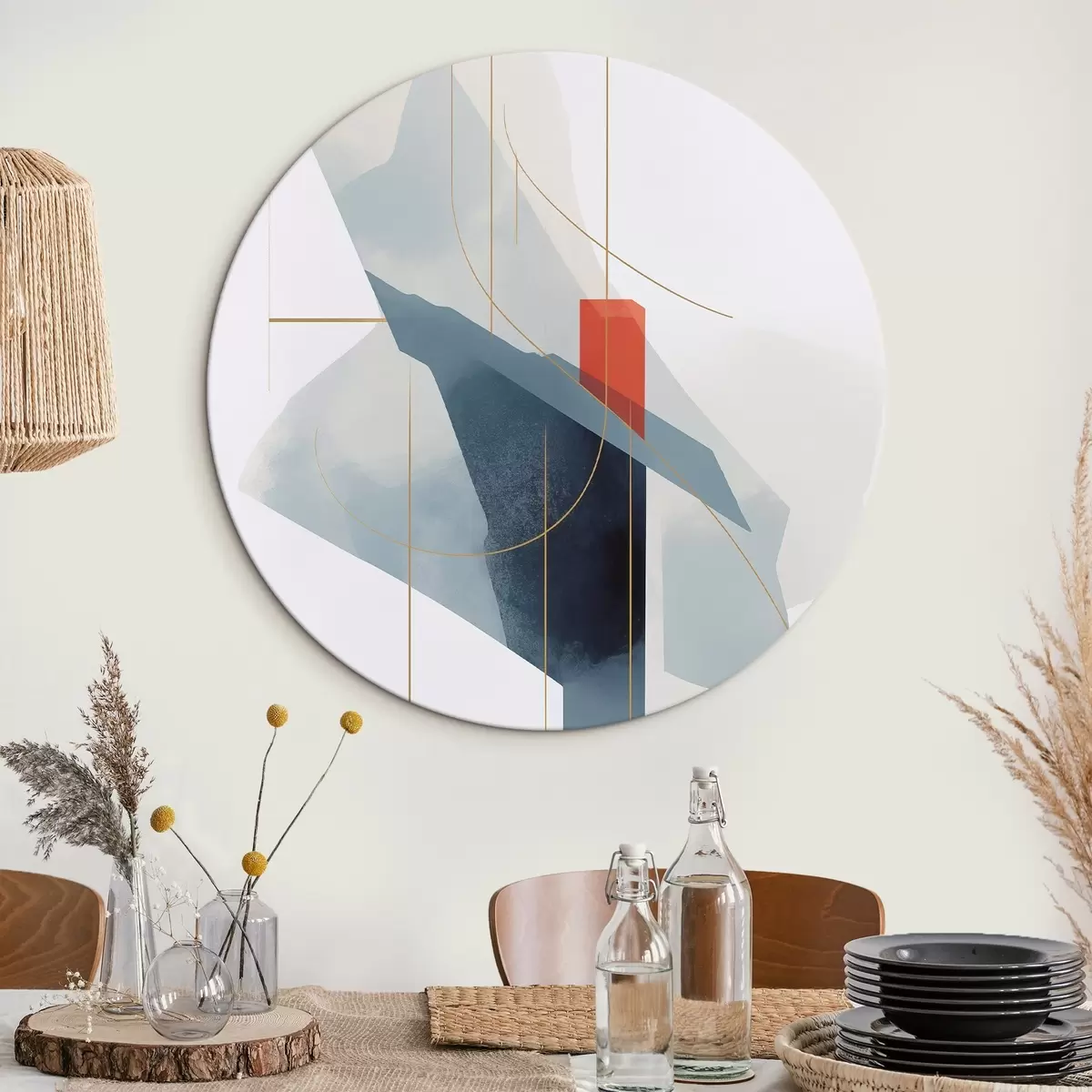 Runde Wandbilder Moderne Abstraktion r45770