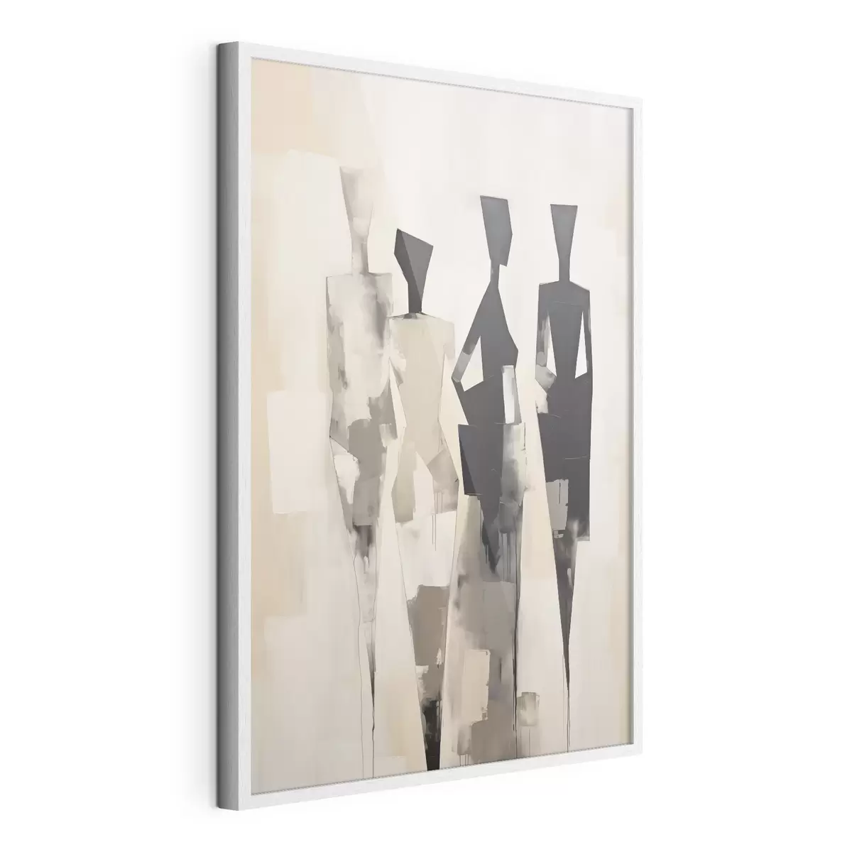 Poster Abstrakte Silhouetten von Menschen f45758
