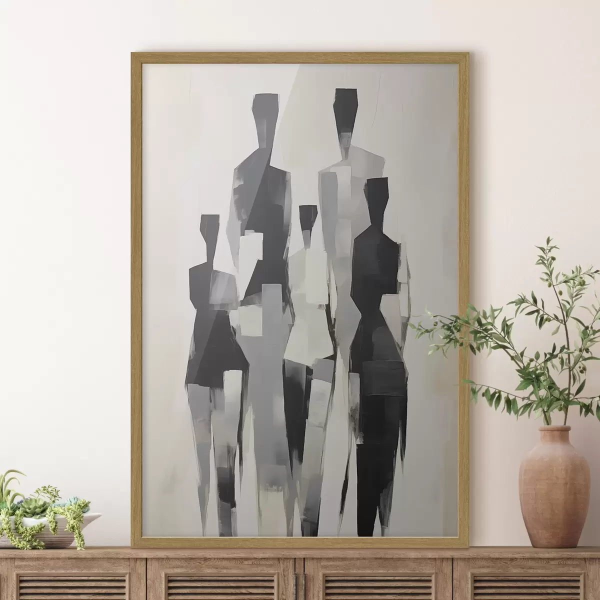 Poster Abstrakte Silhouetten f45759