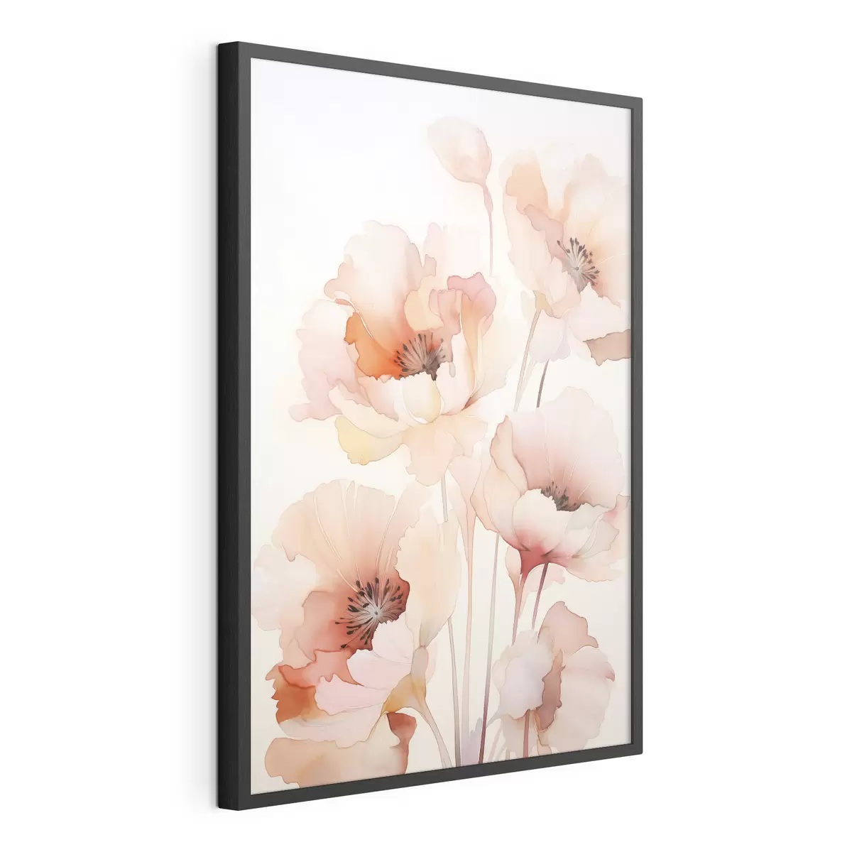 Poster Mohnblumen-Imitation Aquarell f45760