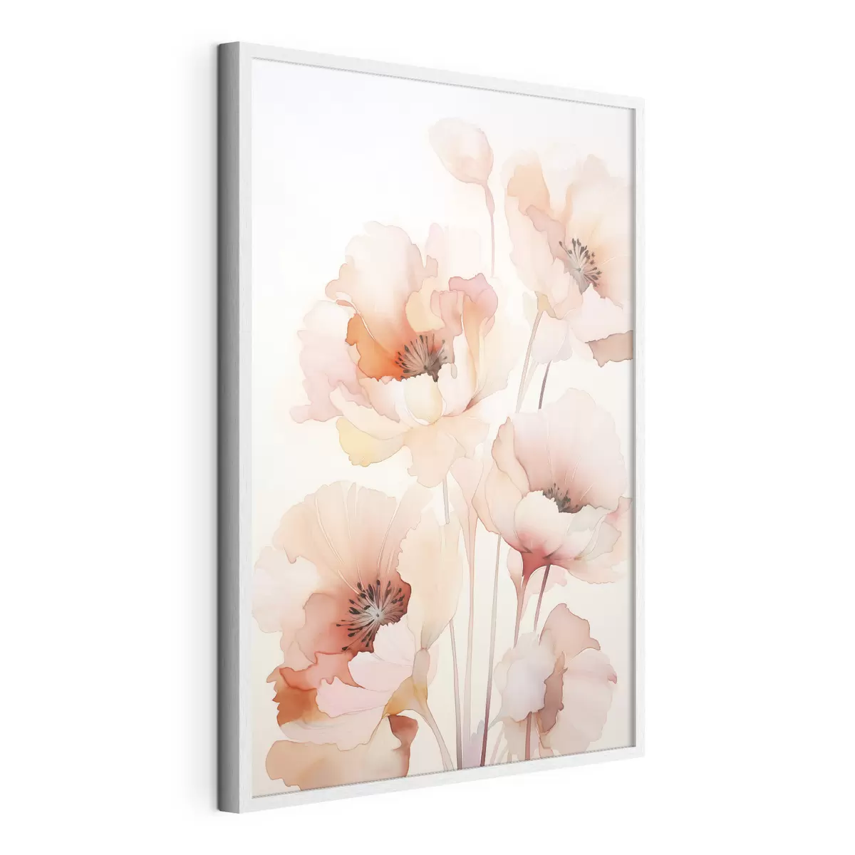 Poster Mohnblumen-Imitation Aquarell f45760