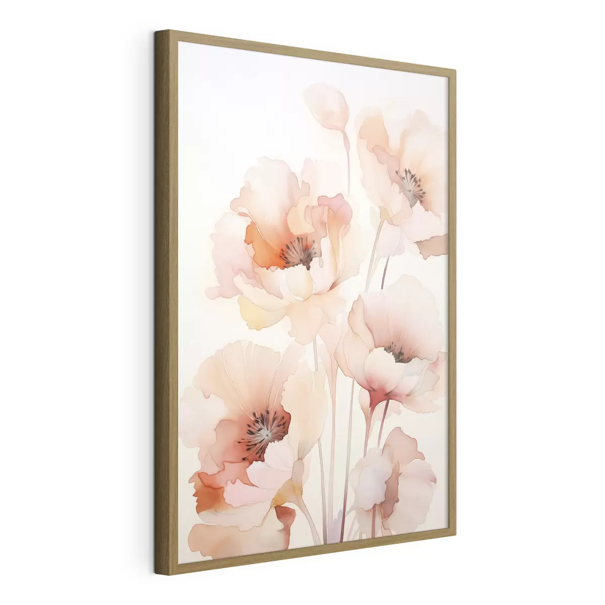 Poster Mohnblumen-Imitation Aquarell f45760
