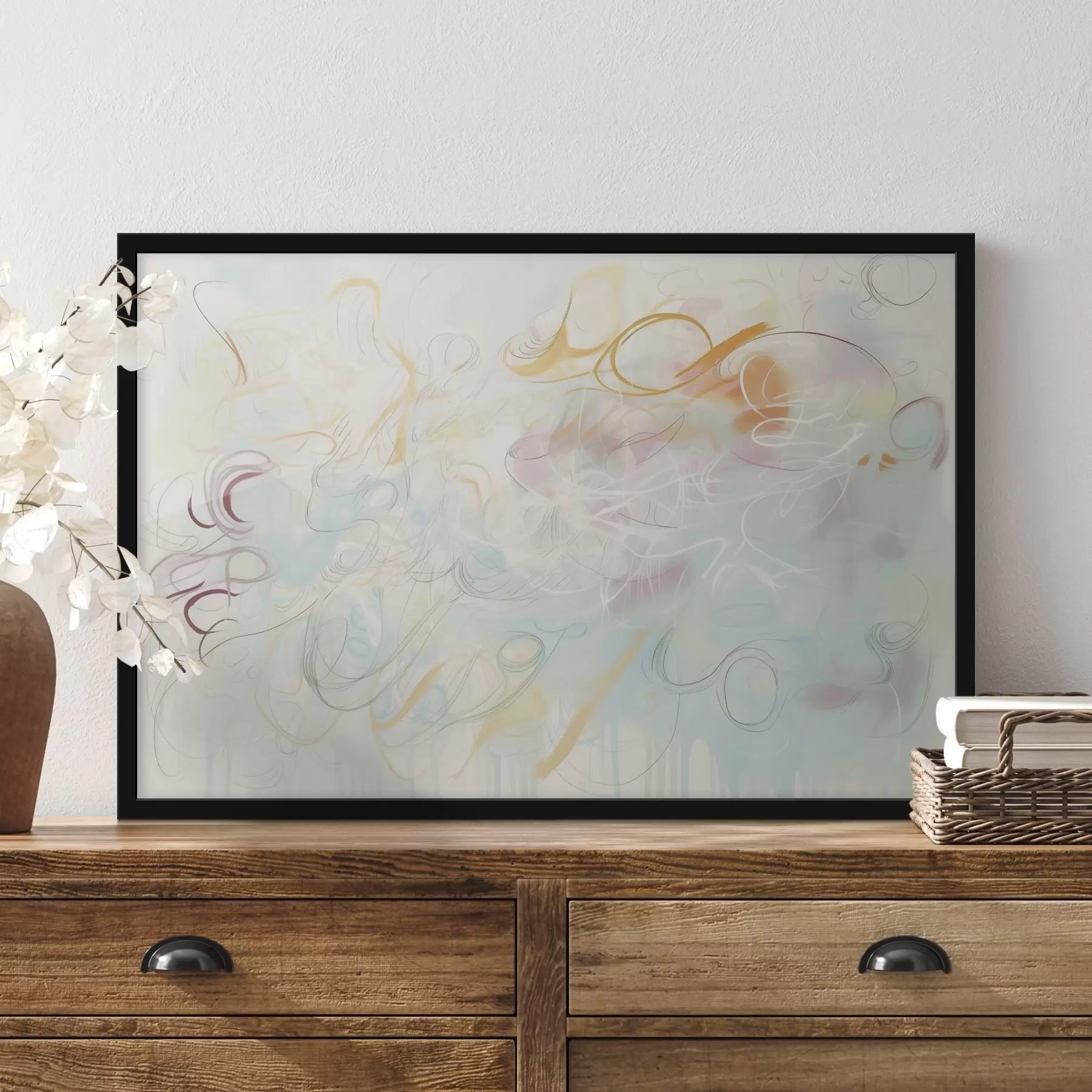 Fototapete Abstraktion mit Kritzeleien f45772