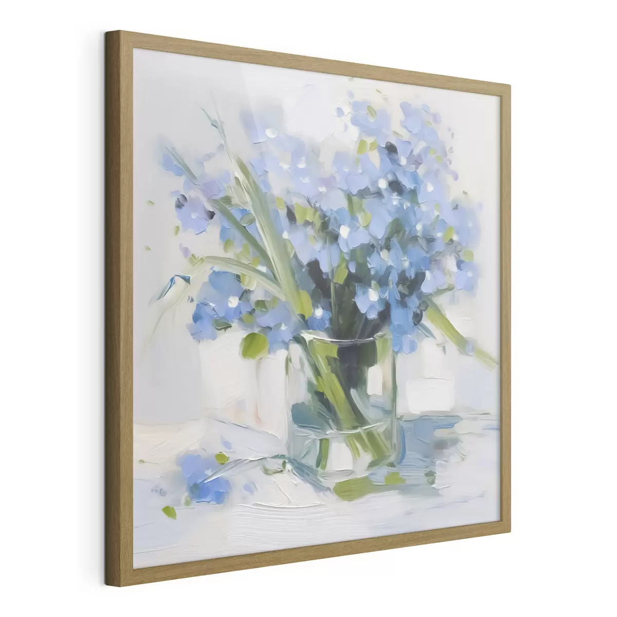 Poster Zarte Blumen in einer Glasvase f45773